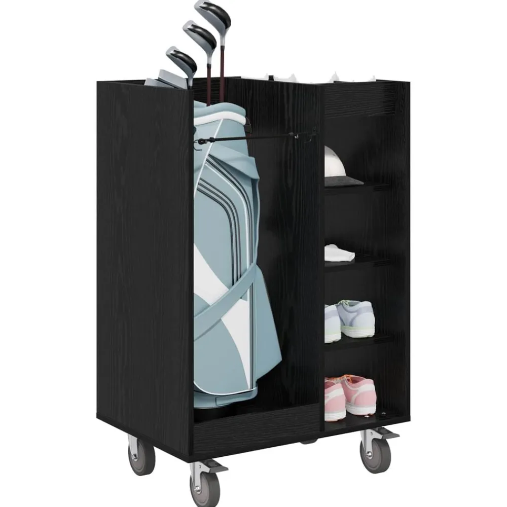 Golfkast met wiel Effen 65 x 45 x 98 cm>vidaXL New