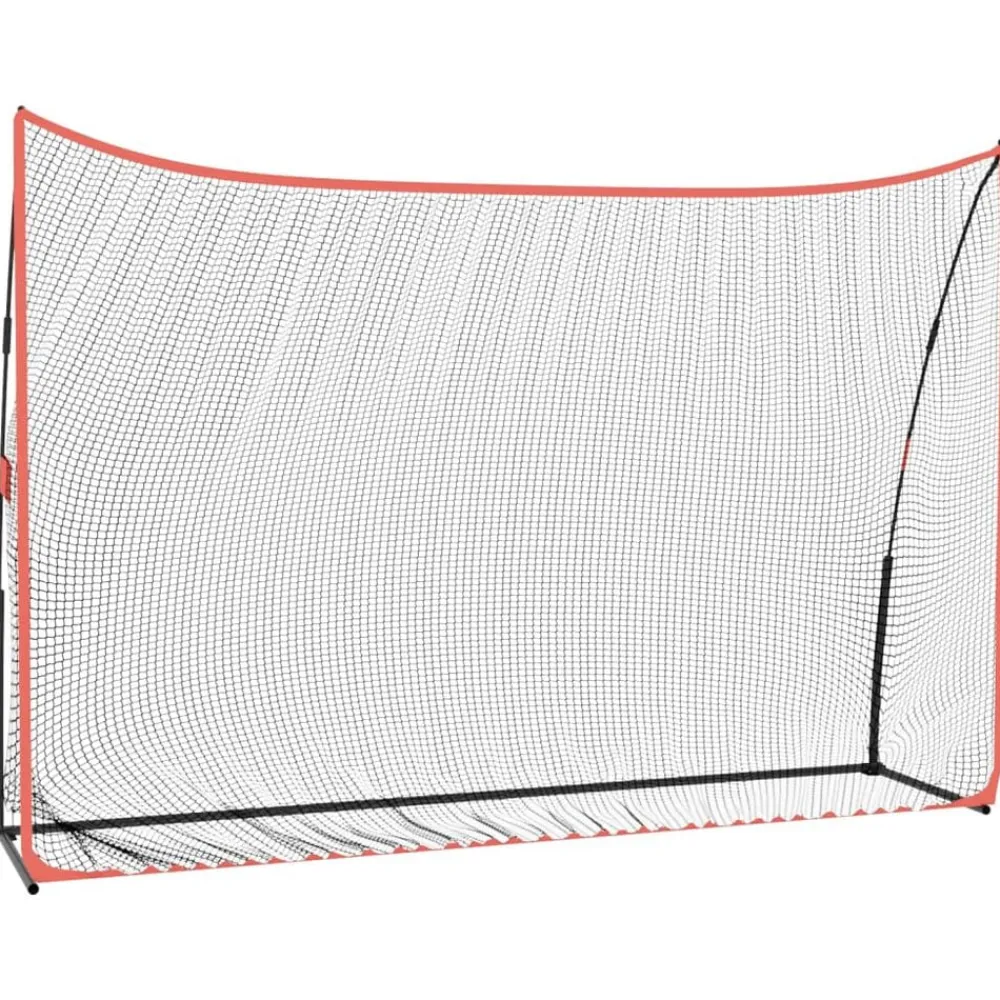 Golftrainingsnet 305x91x213 cm polyester zwart en rood>vidaXL Hot