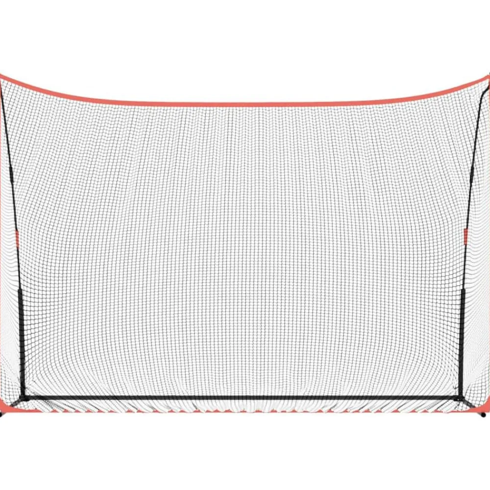 Golftrainingsnet 305x91x213 cm polyester zwart en rood>vidaXL Hot