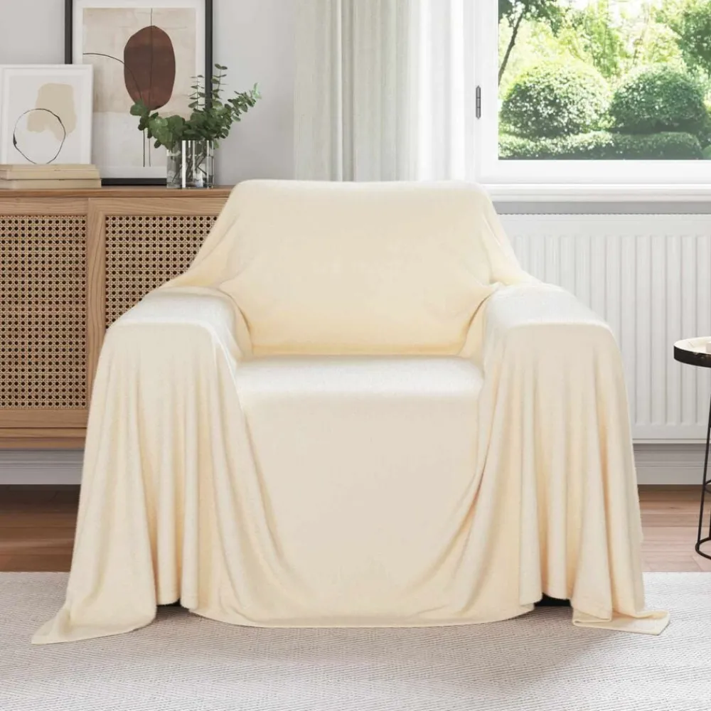 Gooi Deken Crème 210 x 140 cm Fleece>vidaXL Outlet