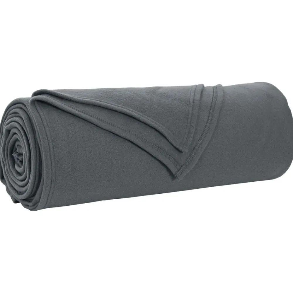 Linnengoed*vidaXL Gooi Deken 210 x 140 cm Fleece Donkergrijs
