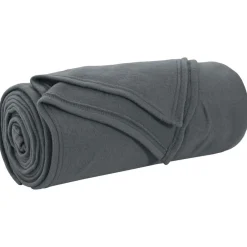 Linnengoed*vidaXL Gooi Deken 170 x 130 cm Fleece Donkergrijs