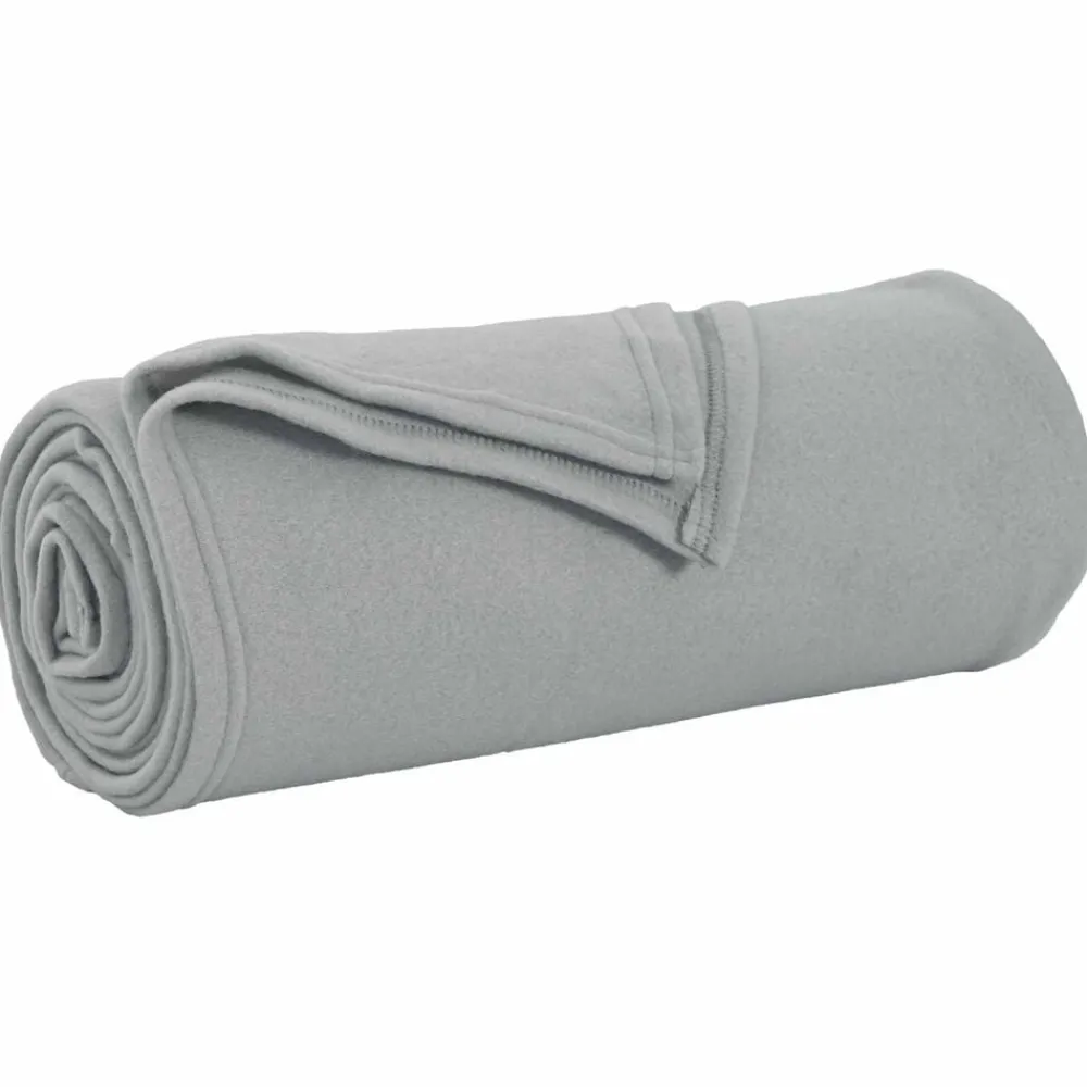 Linnengoed*vidaXL Gooi Deken 170 x 130 cm Fleece Grijs