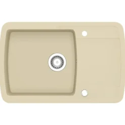 Sanitair & Loodgietersbenodigdheden*vidaXL Gootsteen enkele bak graniet Beige