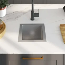 Sanitair & Loodgietersbenodigdheden*vidaXL Gootsteen handgemaakt roestvrij staal Zilver