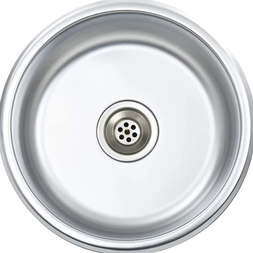 Sanitair & Loodgietersbenodigdheden*vidaXL Gootsteen met afvoer en zwanenhals roestvrij staal