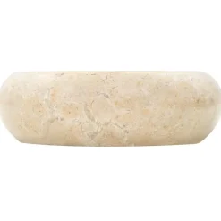 Sanitair & Loodgietersbenodigdheden*vidaXL Gootsteen 40x12 cm marmer crème Cr&egrave;me