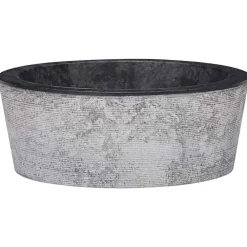 Gootsteen Ø40x15 cm marmer>vidaXL