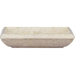 Sanitair & Loodgietersbenodigdheden*vidaXL Gootsteen 50x35x10 cm marmer crèmekleurig Crème