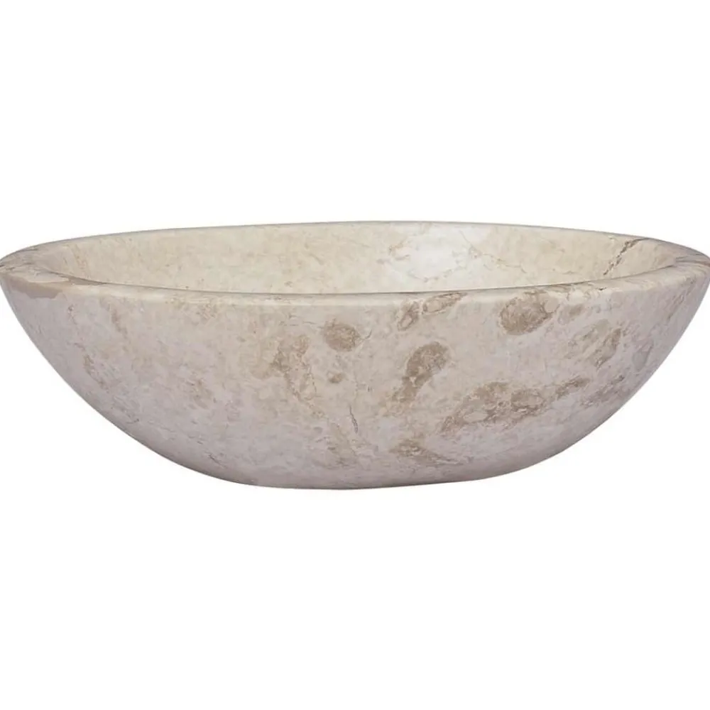 Sanitair & Loodgietersbenodigdheden*vidaXL Gootsteen 53x40x15 cm marmer crèmekleurig Crème