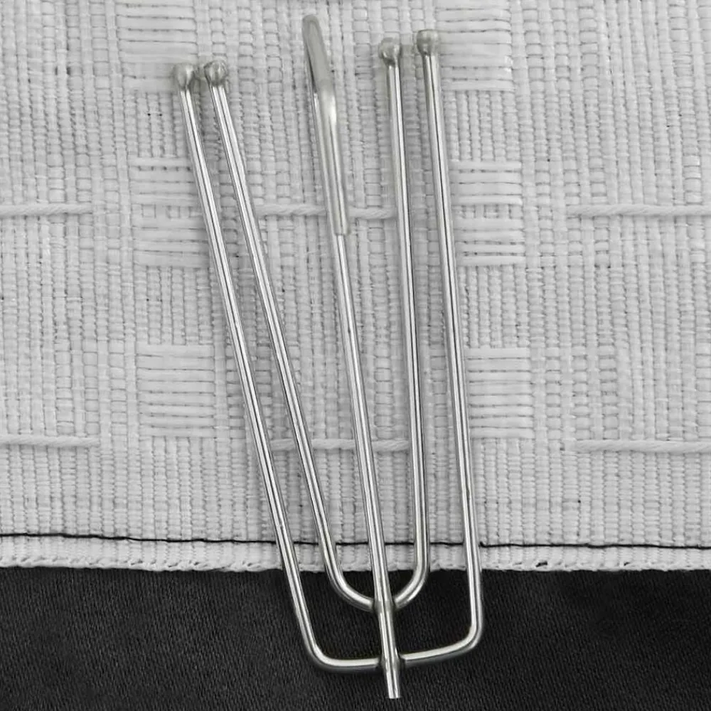 Woon- & Tuinaccessoires*vidaXL Gordijn linnen-look verduisterend haken 290x245 cm Antraciet