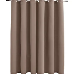Gordijn verduisterend met metalen ringen 290x245 cm>vidaXL Outlet