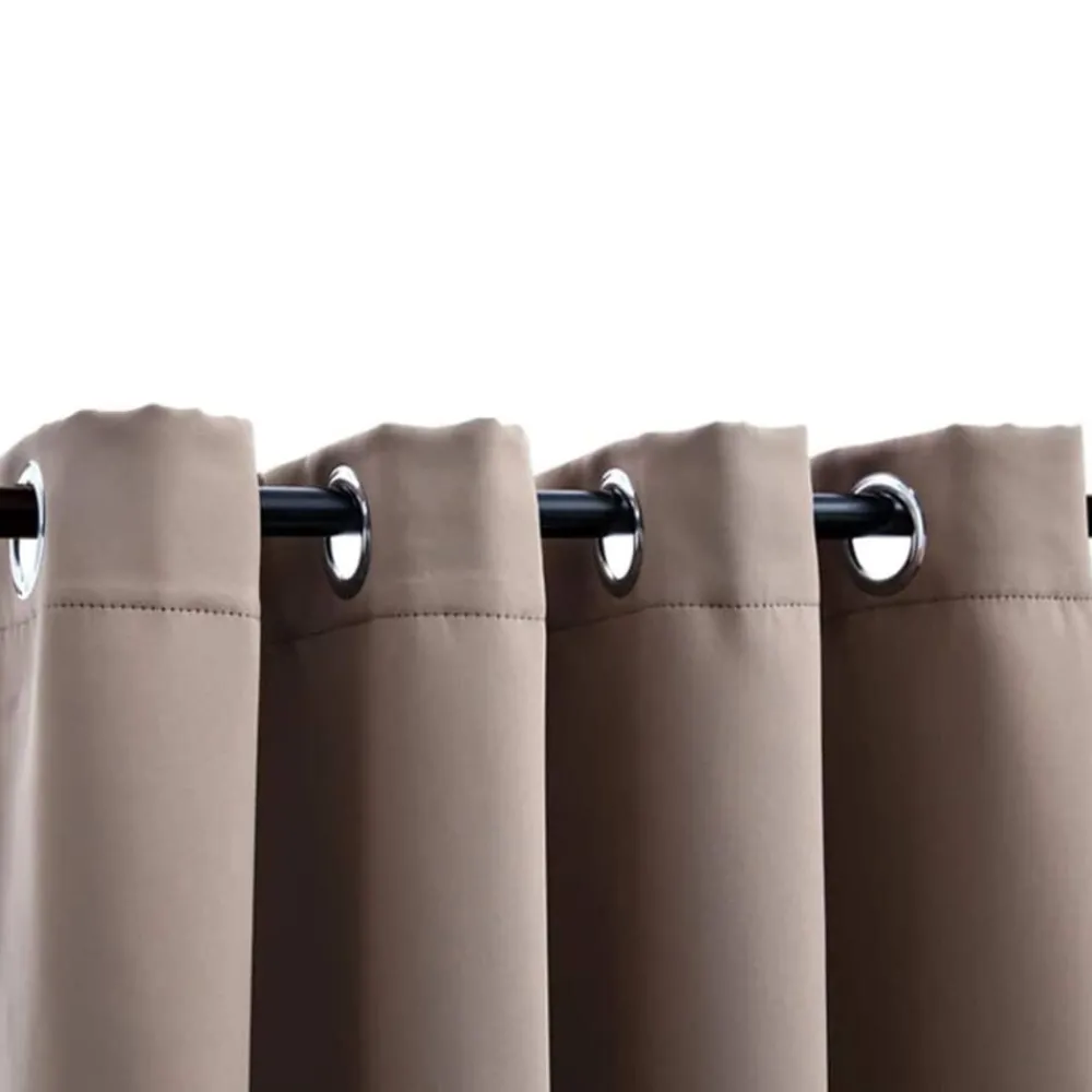 Gordijn verduisterend met metalen ringen 290x245 cm>vidaXL Outlet