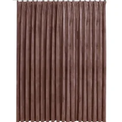 Woon- & Tuinaccessoires*vidaXL Gordijn verduisterend met haken 290x245 cm fluweel Antiekroze