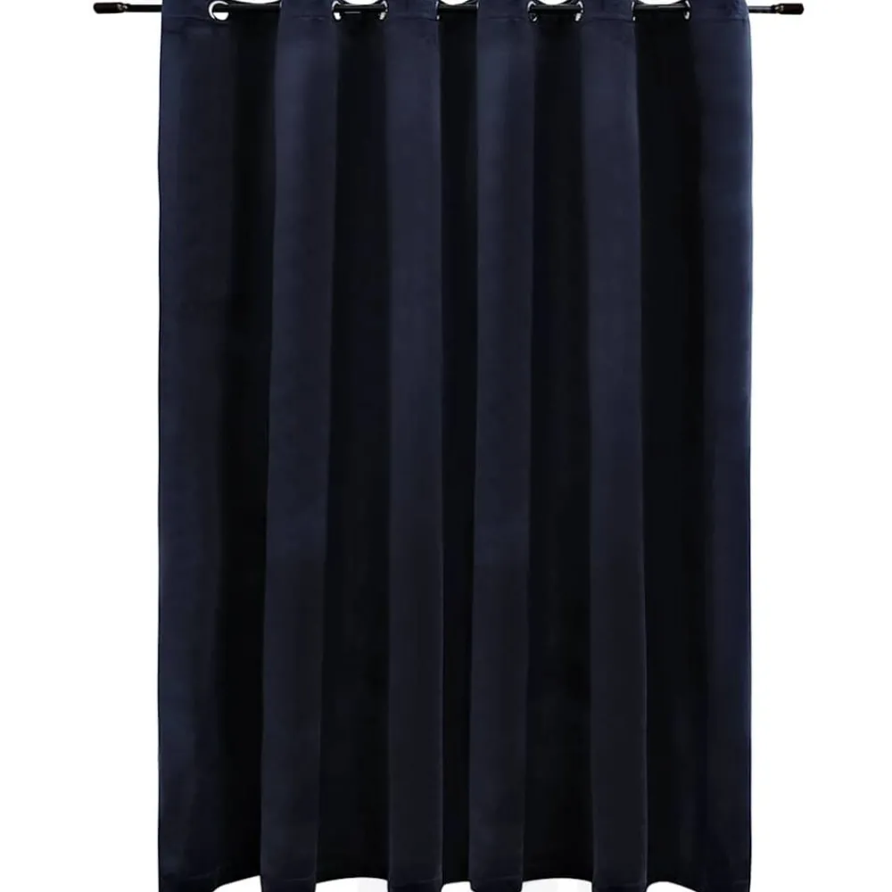 Gordijn verduisterend met ringen 290x245 cm fluweel>vidaXL
