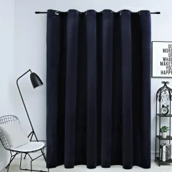 Gordijn verduisterend met ringen 290x245 cm fluweel>vidaXL