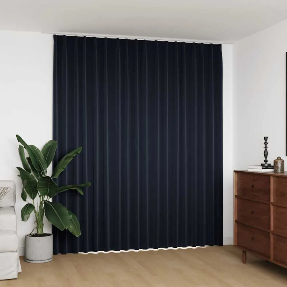 Gordijn verduisterend met haken 290x245 cm>vidaXL Sale