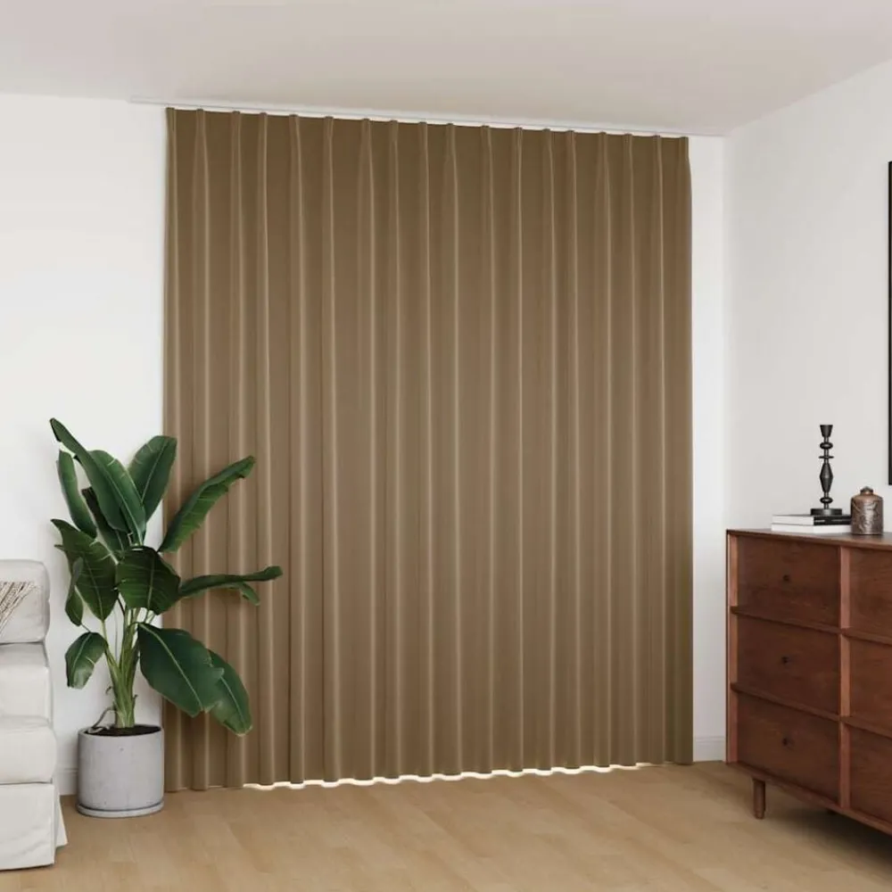 Gordijn verduisterend met haken 290x245 cm>vidaXL Online