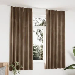 Gordijnen verduisterend 2 st met haken 140x175 cm fluweel>vidaXL Online