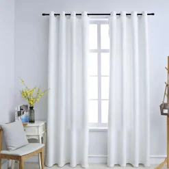 Gordijnen verduisterend met ringen 2 st 140x175 cm>vidaXL Hot