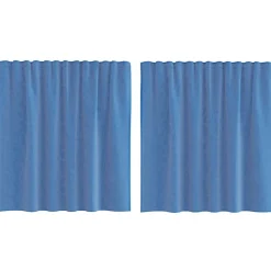 Woon- & Tuinaccessoires*vidaXL Gordijnen voile met roedezakken 2 st koningsblauw