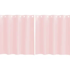 Woon- & Tuinaccessoires*vidaXL Gordijnen voile met doorvoertules 2 st 140x140 cm lichtroze