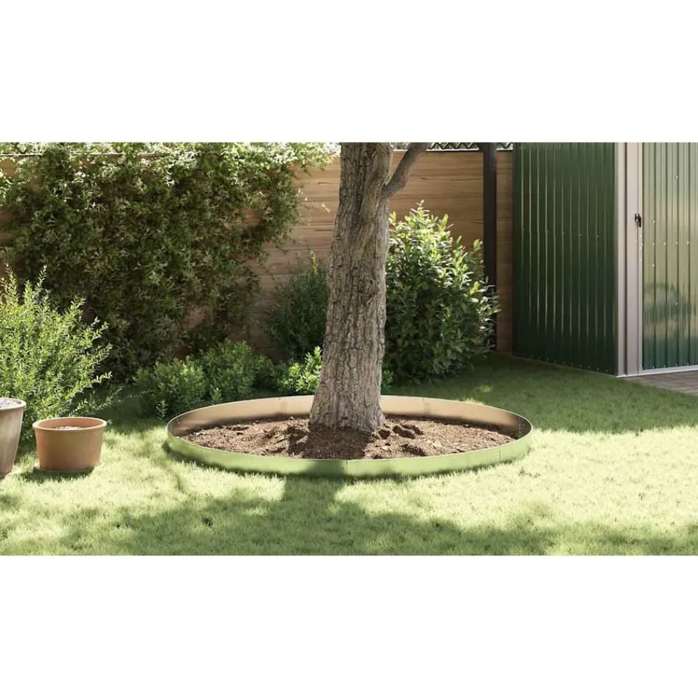 Tuinafscheidingen*vidaXL Grashek Gegalvaniseerde kleur 100 x 20 x 0.07 cm
