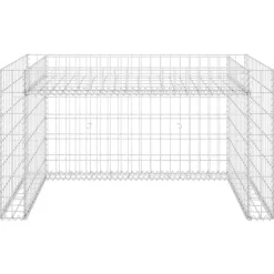 Tuin & Gazon*vidaXL Grasmaaieroverkapping met plantenbak 110x80x60cm staaldraad