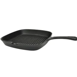 Keuken & Eetkamer*vidaXL Grillpan gietijzer 24x23 cm