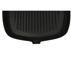 Grillpan met houten handvat gietijzer 20x20 cm><noscript><img width=