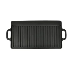 Keuken & Eetkamer*vidaXL Grillplaat gietijzer dubbelzijdig 38x23 cm 2 st