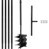 Gereedschap*vidaXL Grondboor met handvat 250 mm met verlengbuis 4 m staal