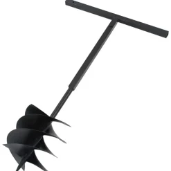 Gereedschap*vidaXL Grondboor met handvat 250 mm met verlengbuis 4 m staal