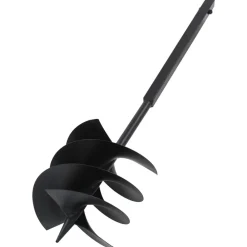 Gereedschap*vidaXL Grondboor met handvat 250 mm met verlengbuis 4 m staal