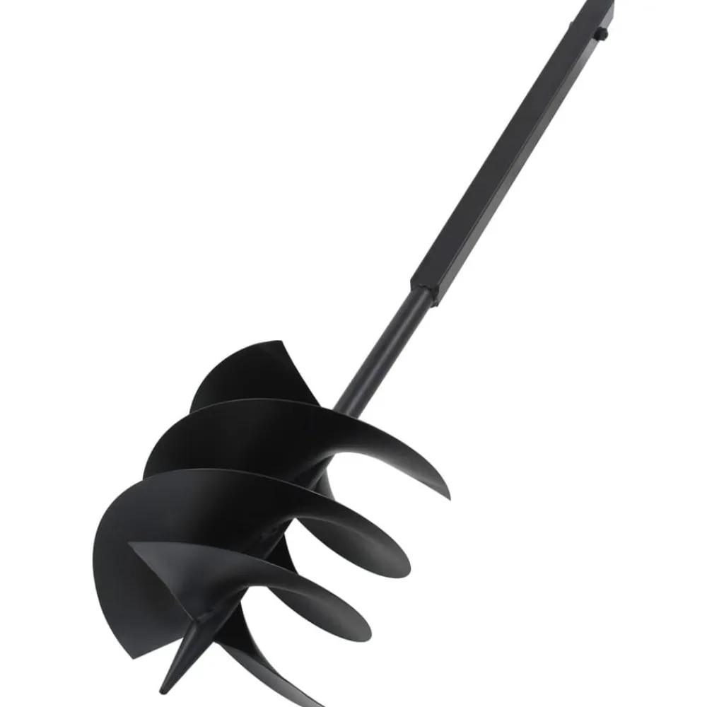 Gereedschap*vidaXL Grondboor met handvat 250 mm met verlengbuis 4 m staal