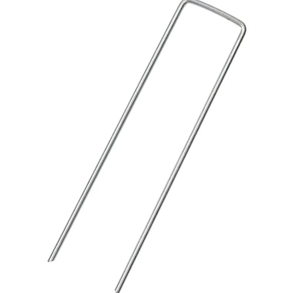 Grondharingen 25 st U-vormig 15x3,5 cm gegalvaniseerd staal>vidaXL Outlet