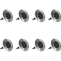 Grondlampen 8 st solar LED -kleur><noscript><img width=