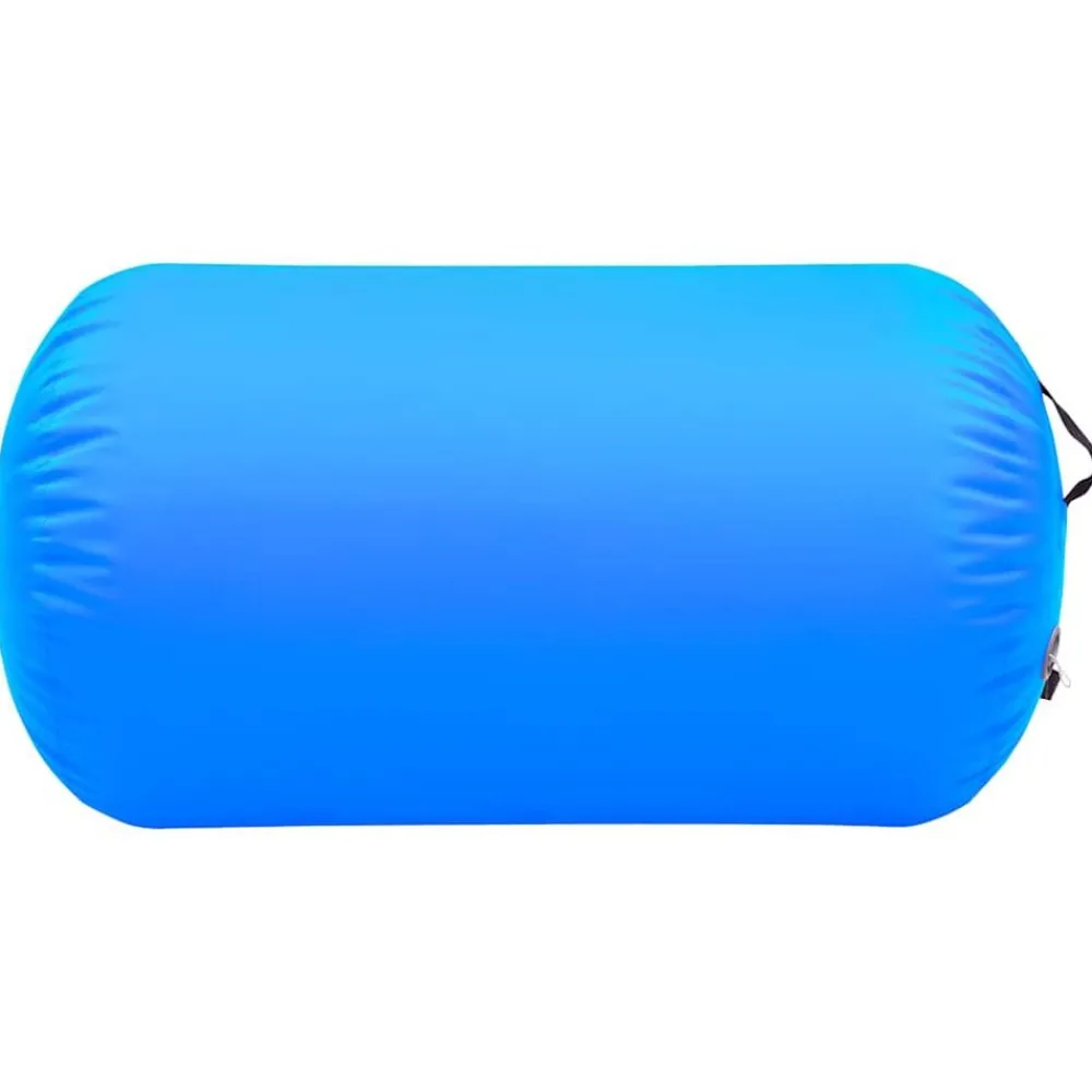 Fitness*vidaXL Gymnastiekrol met pomp opblaasbaar 100x60 cm PVC Blauw