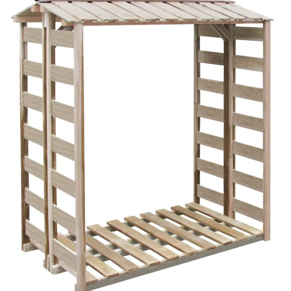Houtkachel- & Haardaccessoires*vidaXL Haardhoutopslag 150x90x176 cm geïmpregneerd grenenhout
