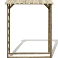 Houtkachel- & Haardaccessoires*vidaXL Haardhoutopslag 150x44x176 cm geïmpregneerd grenenhout