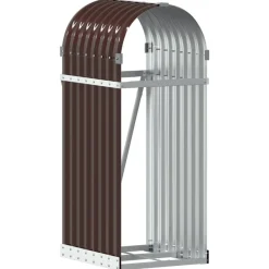 Haardhoutopslag 40x45x100 cm gegalvaniseerd staal>vidaXL Outlet