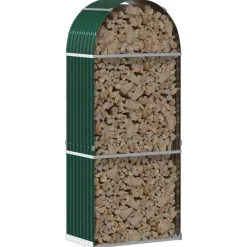 Haardhoutopslag 80x45x190 cm gegalvaniseerd staal><noscript><img width=