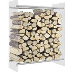 Haardhoutrek 80x35x100 cm gehard glas transparant>vidaXL Clearance