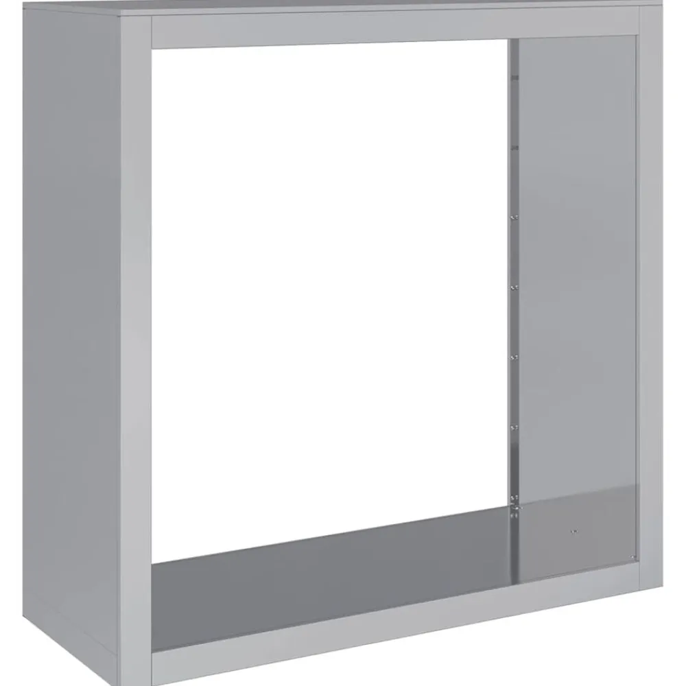 Haardhoutrek 100x40x100 cm gegalvaniseerd staal>vidaXL Discount