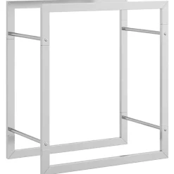 Haardhoutrek 50x28x56 cm roestvrij staal>vidaXL New