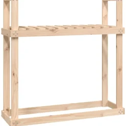 Houtkachel- & Haardaccessoires*vidaXL Haardhoutrek 110x35x108,5 cm massief grenenhout Natuurlijk grenenhout