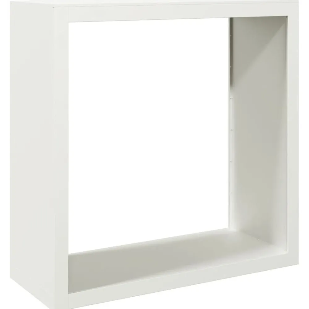Houtkachel- & Haardaccessoires*vidaXL Haardhoutrek 100x40x100 cm staal wit Staal/Wit