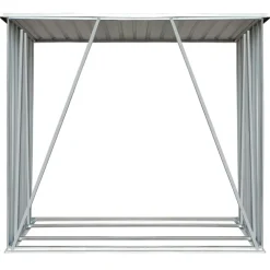 Houtkachel- & Haardaccessoires*vidaXL Haardhoutschuur 163x83x154 cm gegalvaniseerd staal Antraciet