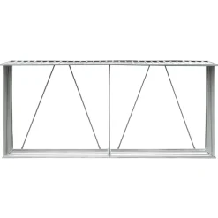 Haardhoutschuur 330x84x152 cm gegalvaniseerd staal groen><noscript><img width=