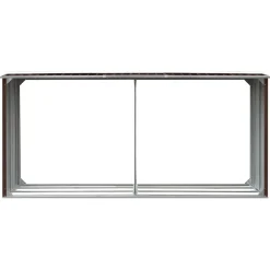 Houtkachel- & Haardaccessoires*vidaXL Haardhoutschuur 330x92x153 cm gegalvaniseerd staal Bruin